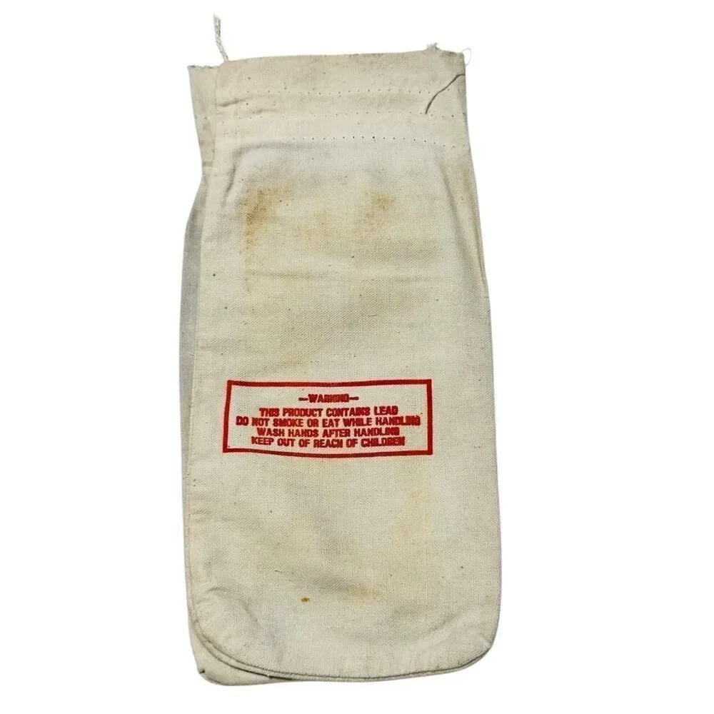 HORNADY MAGNUM SHOT 25 Lb. LEAD #8 SHOT Canvas Ammo Bag Advertisement Empty